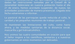 Las parroquias de Ontinyent informan (07/01/2021)