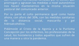 Las parroquias de Ontinyent informan (25/01/2021)