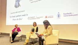 Presentació del conte «Un àngel parlant amb la Mare de Déu»